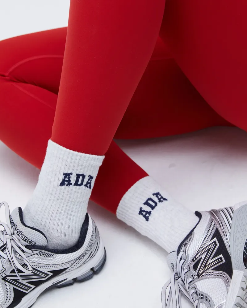 Adanola ADA Socks - Light Grey Melange/Navy Blue
