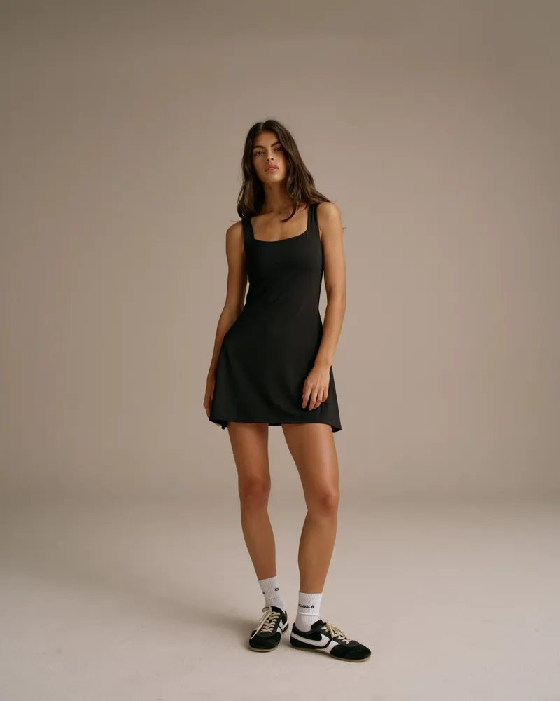 Adanola Ultimate Square Neck Dress - Black