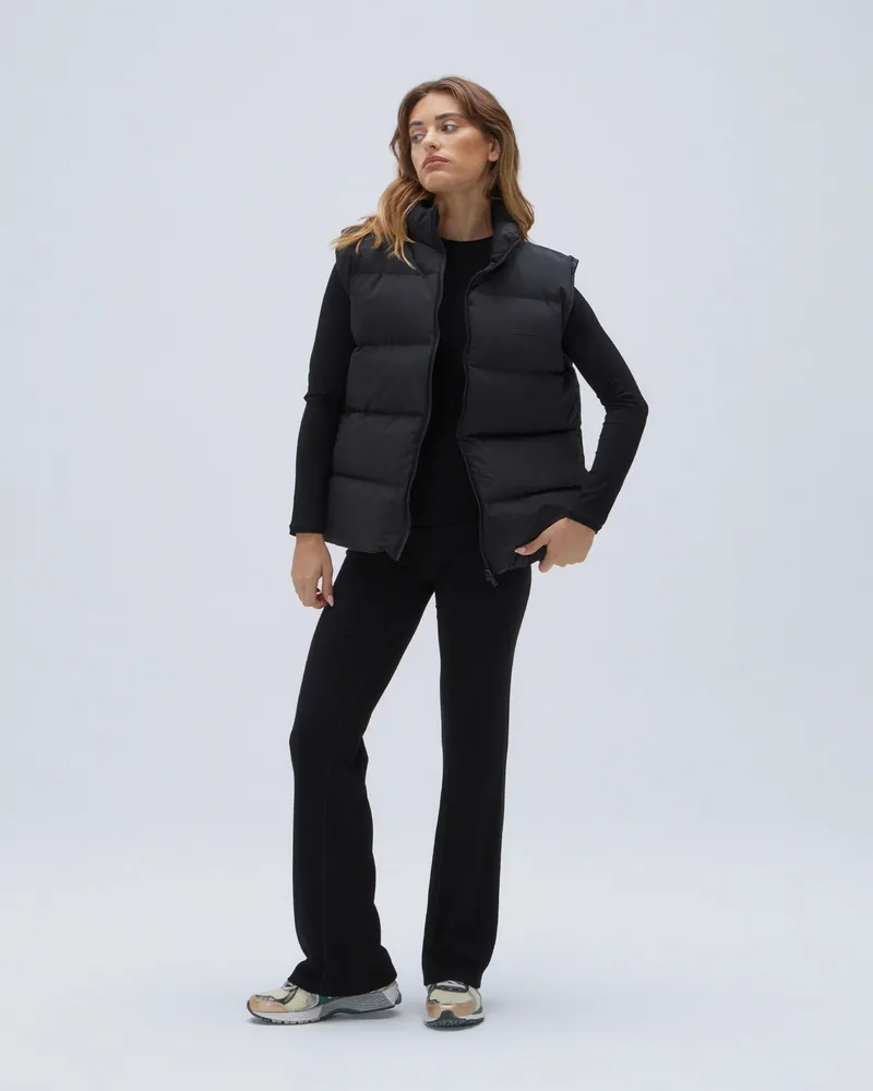 Adanola Padded Oversized Gilet - Black